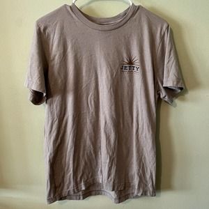Jetty Mens Scorpion Beige Large T-Shirt Gently Used